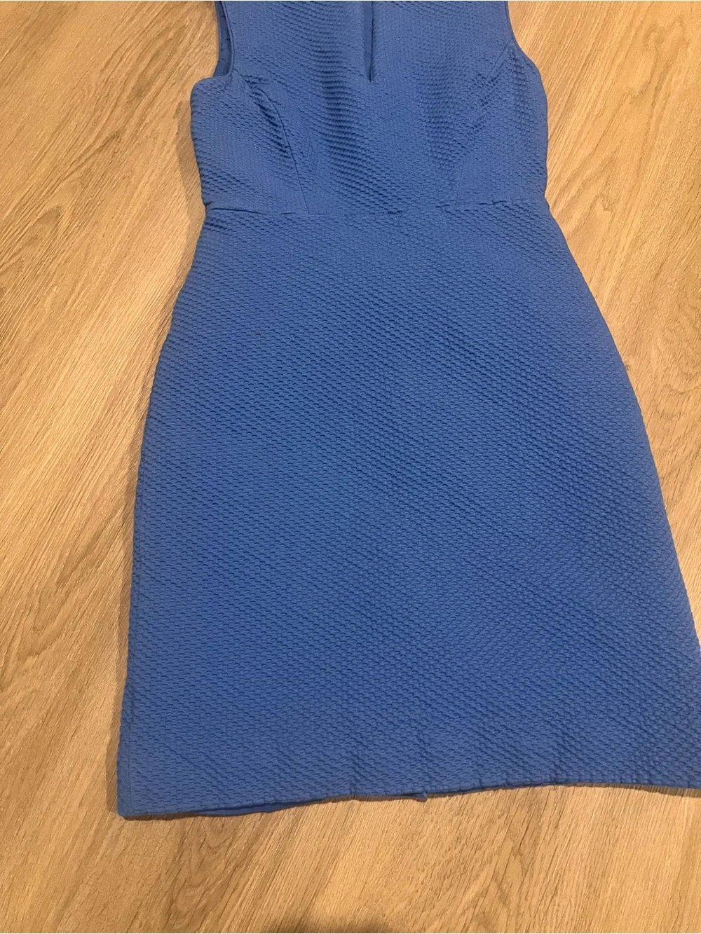 kate spade Bright Blue Textured Sleeveless Sheath Dress